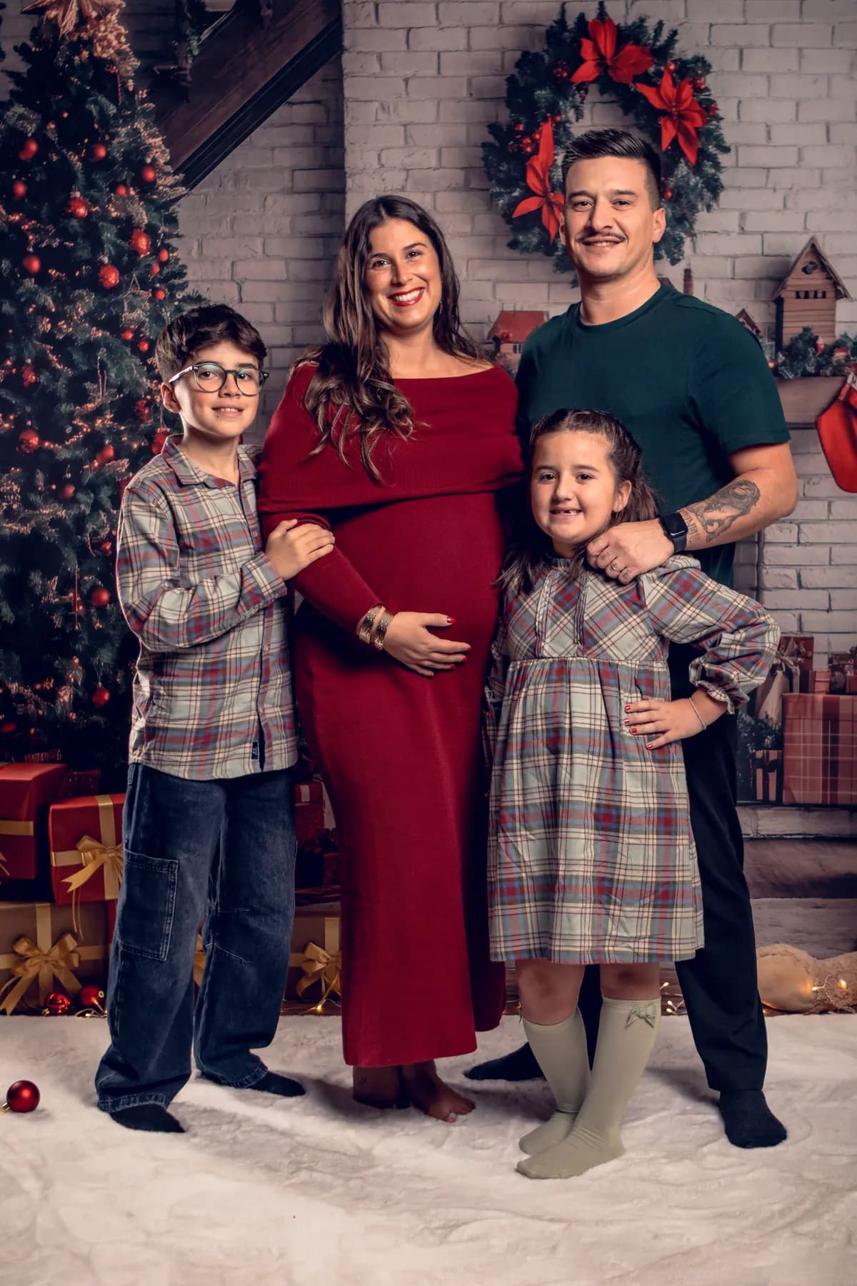 Fotografia de Natal em estúdio